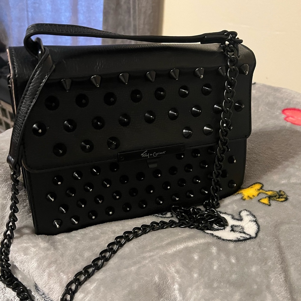 Foley & Corinna black spike crossbody 🖤